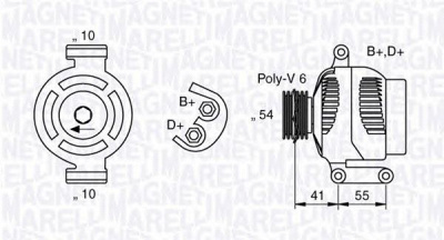 MAGNETI MARELLI 063377025010 -  Генератор